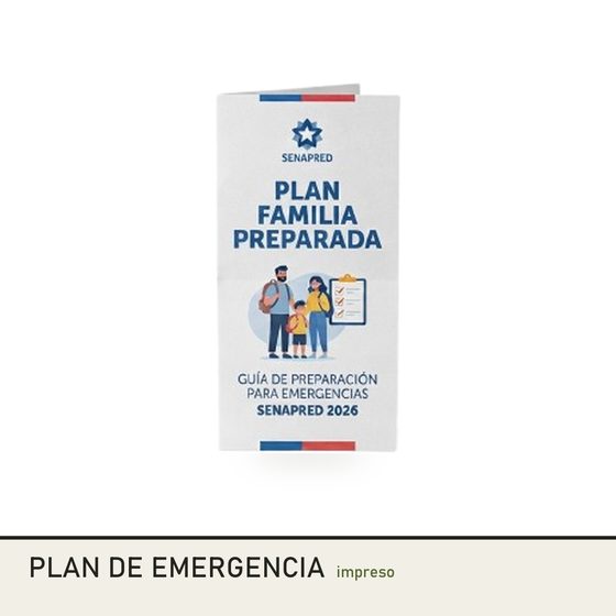 Plan de emergencia familiar impreso