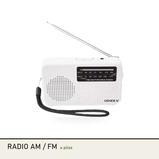 Radio portátil AM/FM a pilas